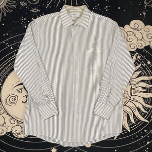 Burberrys Of London Stripped Button Down Shirt Made in USA Mens Large Preppy
